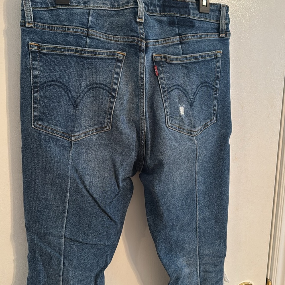 LEVI’s 721 HIGH RISE SKINNY RIPPED JEANS - Picture 2 of 6